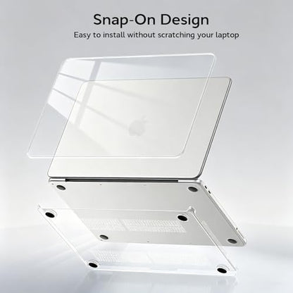 for MacBook Neo 13 inch Case 2026 A3404, Crystal Clear | 3-in-1 Scratch-Resistant Protection Hard Shell Case with Keyboard Cover & Screen Protector, Slim Lightweight for Mac Neo Case - color: Crystal Clear
