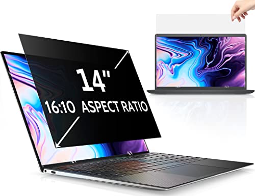 Peslv 14 Inch Laptop Privacy Screen Compatible with Lenovo Hp Dell Acer Asus Thinkpad Envy Xps Computer 16:10 Aspect, Removable Anti Glare Blue Light Filter Protector, 14inch Monitor Security Shield - size: 14 Inch (Diagonal) - 16:10 Aspect Ratio