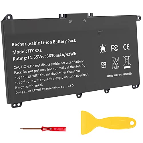 TREE.NB Spare Battery for HP Pavilion 15-CC000NO 15-CC001NA 15-CC001NF 920046-121 920046-421 920070-855 TF03XL - size: 7.59x3.93x0.19inch TF03XL