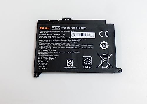 GHU New Laptop Battery BP02XL 7.7V 41Wh 849909-850 Compatible with HP Pavilion PC 15-AU000 15-AU010WM AU018WM Series BP02XL BP02041XL HSTNN-LB7H HSTNN-UB7B 849569-541 849569-542 TPN-Q172 TPN-Q175