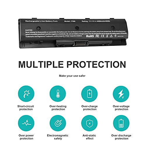 PI06 PI09 710416-001 710417-001 Laptop Battery for HP Envy 15 15T 17 Pavilion 14-E000 15-E000 17-E000 17-E100 17Z-E100, HSTNN-LB4N HSTNN-UB4N M7-J020DX 17-E020US M6-N012DX TPN-L112 M6-N010DX 17T-J100 - size: 8.07*2.05*0.83inch PI06