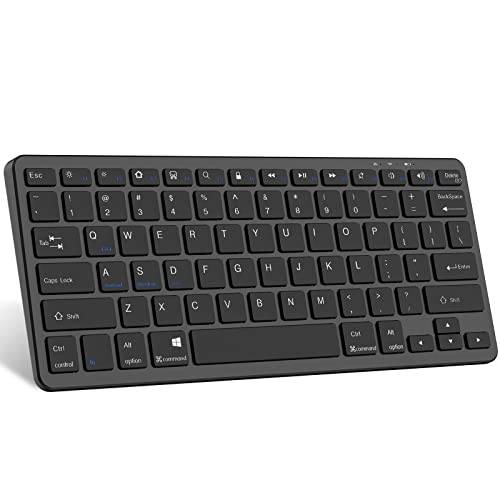 TaIYanG Bluetooth Keyboard for iPad Wireless Keyboard Compatible with iPad A16 11th 10th Generation, 10.2(9th/8th/7th Gen), Air/Pro/Mini and All Bluetooth Devices (Black) - color: Black