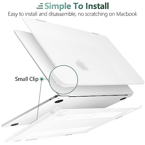 for MacBook Air 15 Inch Case M5 M4 M3 M2 (2026-2023) A3448 A3241 A3114 A2941, Protective Hard Shell Cover Compatible with Touch ID & Liquid Retina Display - Matte Clear - color: Matte Clear