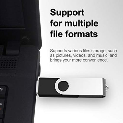 KEXIN 10 Pack 32GB Flash Drive USB Drive Memory Stick Thumb Drive Bulk | USB Drive Swivel USB 2.0 Jump Drive Data Storage - size: USB 2.0-32G, style: 10 Pack