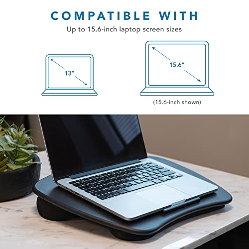 LAPGEAR Basic Lap Desk – Black, Fits 15.6” Laptops - color: Black