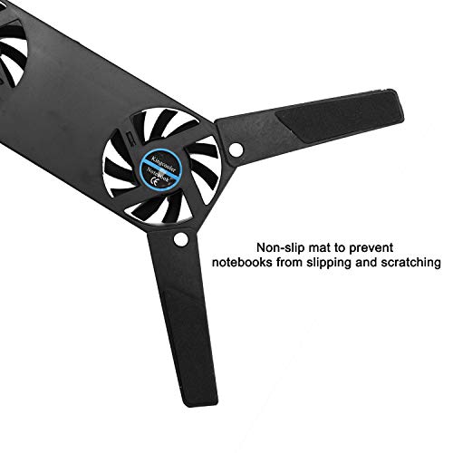 Laptop Cooling Pad Foldable for 10-15" PC Computer Notebook Laptop 2 Fans Cooler Pad | for 10-15" PC Computer Notebook Laptop 2 Fans Cooler Pad