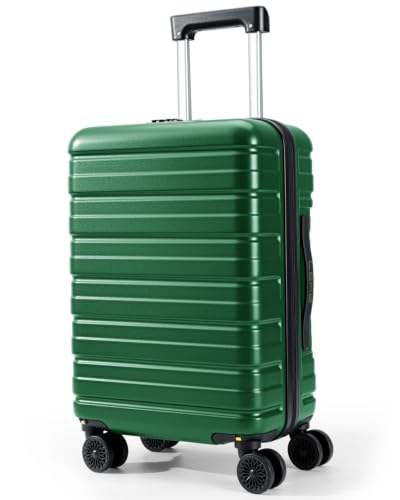 Lekesky 16 Inch Underseat Carry On Luggage Airline Approved, Green | Durable ABS, Small Underseat Carry-on Luggage with TSA Lock Spinner Wheels, Personal Item Luggage Removable Wheels for Travel - color: Green, size: 16 Inch