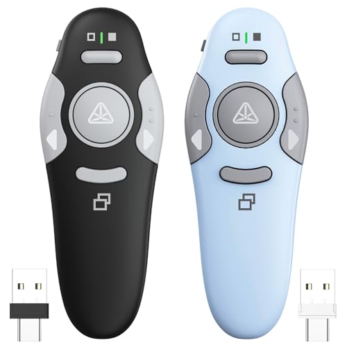 QUI Presenter Remote USB A&C Bundle | One Black & One Blue