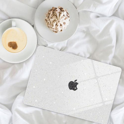 G JGOO Compatible with MacBook Neo Case 13 inch 2026 Model A3404 with A18 Pro Chip, Glitter Protective Plastic Hard Shell for Mac Neo Case with Keyboard Cover & Screen Protector, Sparkly Clear - color: Glitter Clear