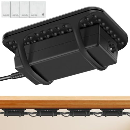 4 Pack Silicone Laptop Charger Holder with Adhesive Promoter Heavy Duty Under Desk Universal Power Adapter Holder with Ventilated Design for Home and Office - size: 4pcs
