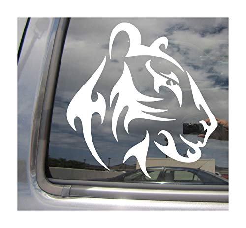 - Tribal Female Lion Head - Lioness African Asiatic Indian Safari King Leo Astrology - Cars Trucks Moped Helmet Hard Hat Auto Automotive Craft Laptop Vinyl Decal Store Window Wall Sticker 01560
