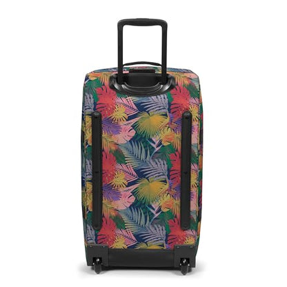 EASTPAK Tranverz M – 78L Medium Soft Sided Checked Luggage, Dual Compartments, TSA Lock, Compression Straps & Smooth Inline Wheels, Brize Retro Navy - color: Brize Retro Navy, size: 78 Liter Checked Bag