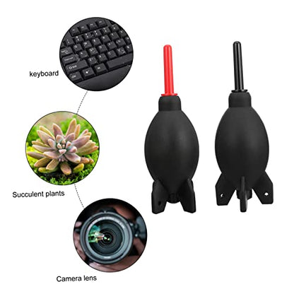 Lurrose 2Pcs Camera Air Blower Portable Lens Air Blower for DSLR Camera Lens Keyboard Computer Laptop and Phone Dust Removal Ergonomic Handheld Duster for Cleaning