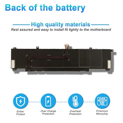 WK04XL M39179-005 Battery for HP OMEN 16-b 16-c HP Victus 16-e 16-d 15-f Series Victus 16-D0001UR 16-D0023DX 16-D1113TX 16-E0005UA 16-E0029UR 16-E0194NW Notebook 15.4V 70.07Wh 4323mAh - size: 8.85*4.25*0.33inch WK04XL