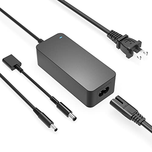 65W 45W Laptop Charger Fit for Dell Inspiron 15-3000 15-5000 15-7000 3530 3520 3593 3501 3521 3505 3511 3515 3535 3500 3510 1525 5500 5566 5755 P25T P24T P75F Replacement (UL Safety Certification)