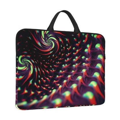 14 inch Laptop Sleeve with Handle Shockproof Laptop Bag Waterproof Computer Cover Bag Fantasy Sci-Fi Dizziness Briefcase