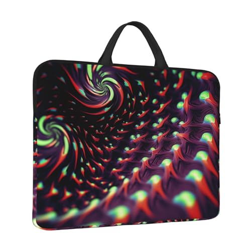 14 inch Laptop Sleeve with Handle Shockproof Laptop Bag Waterproof Computer Cover Bag Fantasy Sci-Fi Dizziness Briefcase