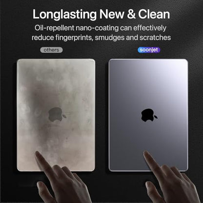 Soonjet Invisible Armor for MacBook Pro 14 inch Case M5 M4 M3 M2 2026-2021 | 100% Color Match, Clear Matte, Protective Hard Shell Laptop Cover, Ultra Thin, Anti Crack & Fingerprint, Scratch Resistant - color: Frosted Clear