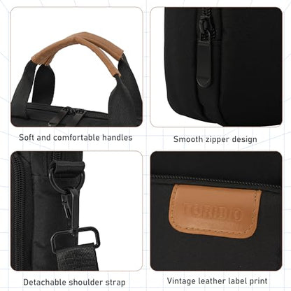 13.3-14 Inch Laptop Sleeve Bag Padded Protective Travel Carrying Case | Fits MacBook Neo 13" (A18 Pro), MacBook Pro 14" M5/M4/M3/M2, MacBook Air 13.6"/14" M5/M4/M3/M2, Surface Pro AI PC/9/8 13" - color: Black, size: 13.3-14 Inch
