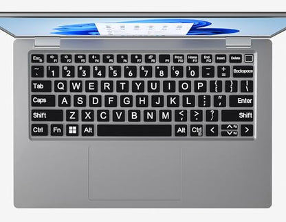 Large Print Keyboard Cover for Dell Latitude 7420 7430 7440 7450 7410 14", Latitude 3440 3450 5450 5440 5420 5430 5431, Latitude 9420 9430 14, Latitude 9510 9520 7520 15" Laptop -Black - color: Black Large Letters