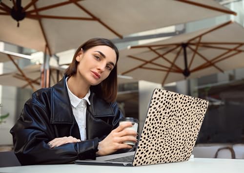 DONGKE for MacBook Air 13 Inch Case M5 2026 M4 2025 M3 M2 2024-2022 A3449 A3240 A3113 A2681, Plastic Hard Shell & Keyboard Cover & Screen Film for MacBook Air 13.6 Inch Case - Cheetah Spots - color: Cheetah Spots