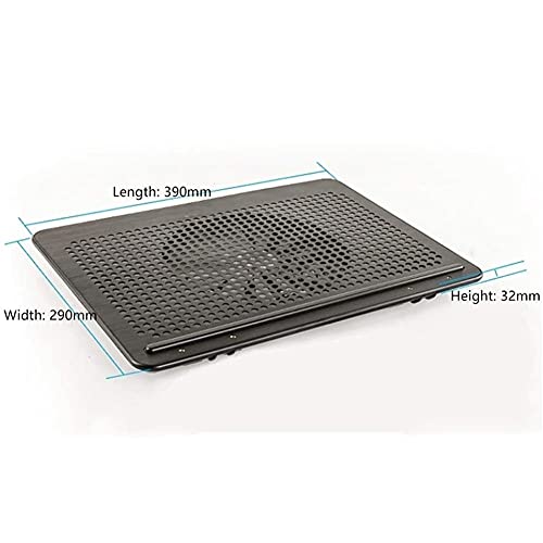 Notebook Cooling Pad, Portable Ultra-Slim Quiet Laptop Notebook Cooler Cooling Pad Stand with 2 USB Single Powered Very Silent