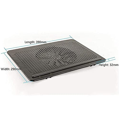 Notebook Cooling Pad, Portable Ultra-Slim Quiet Laptop Notebook Cooler Cooling Pad Stand with 2 USB Single Powered Very Silent
