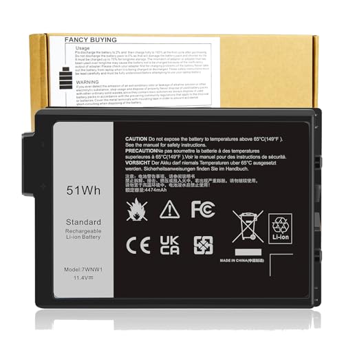 7WNW1 GK3D3 Laptop Battery Compatible with Dell Latitude 5424 5420 Rugged 7424 Extreme P85G P86G P137G P137G001 P137G002 P85G001 P86G001 Series DMF8C 0DMF8C 6NNCF DP3KF DMF0C 07WNW1 0GK3D3 451-BCHV - size: 4.84*3.43*0.63inch