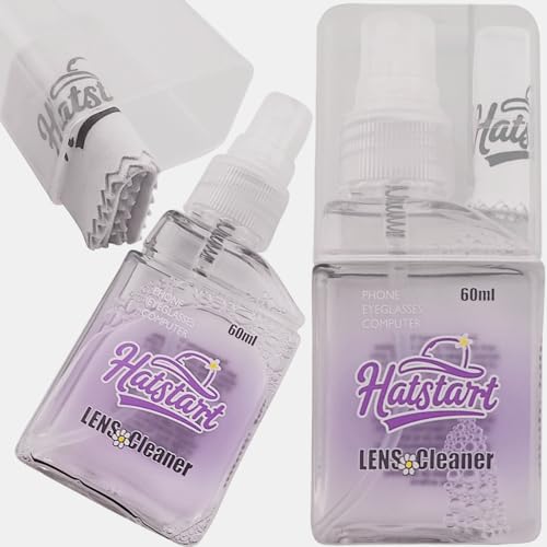 Phone Touch Screen Cleaner Mist Spray and Wipe, Hatstart Pristine Eyeglass Cleaning Kit for TV Laptop Computer Tablet PC LCD Flat Screens Car Display, Compatible with iPhone iPad MacBook Pro, Purple - color: Purple