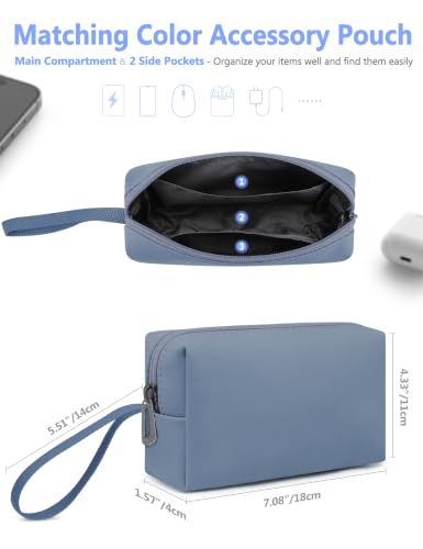 HYZUO 13 Inch Laptop Case Sleeve Bag with Adjustable Stand, Haze Blue | for MacBook Air 13 M5 A3449 M4 M3 M2 M1 2026-2018, 13" MacBook Neo 2026, MacBook Pro 13 M2 M1 2026-2016, Surface Pro, XPS 13 - color: Haze Blue, size: 13 Inch