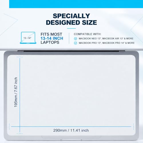 MUBUY MacBook Neo/Air/Pro Accessories, 2 Pack Microfiber Liner Cleaning Cloth Screen Keyboard Imprint Protection Cover Compatible with MacBook Air 13"/MacBook Neo 13", MacBook Pro 13 14 inch