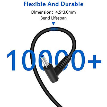 Charger Compatible with HP Laptop Computer 65W 45W Smart Blue Tip Power Adapter