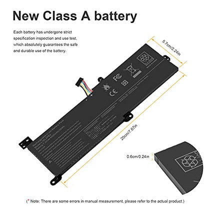 L16L2PB2 L16L2PB1 L16S2PB1 L16C2PB1 L16C2PB2 L16M2PB1 Battery for Lenovo IdeaPad 330 320-17IKB 320-14AST 320-14IAP 320-14IKB 320-14ISK 320-15ABR 320-15AST 320-15IAP 330-15IKB 320-15IKB S145-15AST - size: 11.38*4.53*0.73inch L16L2PB2