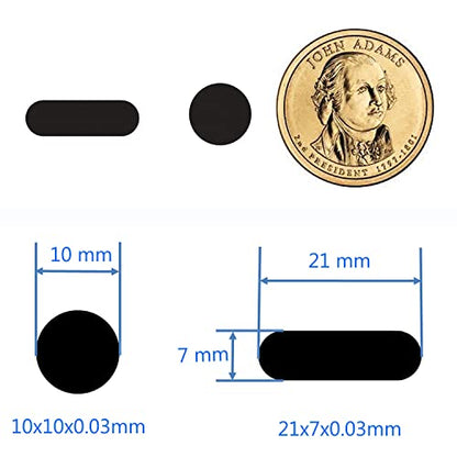 Universal Webcam Cover Stickers - Privacy Protection Accessory, No Residue Application, Safe Screen Closure - Dots and Bars, 20 Pieces - Black - color: Black