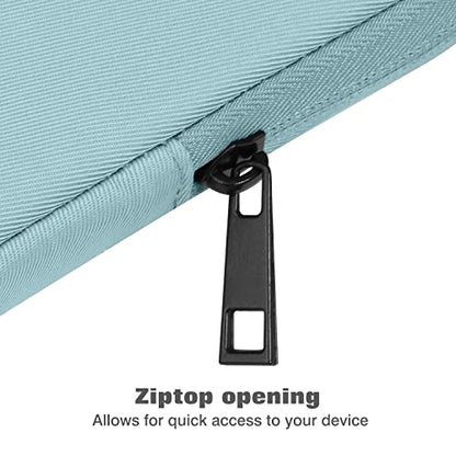 MoKo 9-11 Inch Tablet Sleeve Bag Padded Protetive Carrying Case | Fits New 11inch iPad Air M4, iPad A16 2025, iPad Pro 11 M4, Air 5/4/3, iPad 10/9/8th Gen, Tab S8/S9 11", Misty Blue - color: Misty Blue, size: 9-11 inch