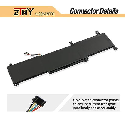 L19C3PF1 L19M3PF1 Laptop Battery for Lenovo ThinkBook 14-IIL 14-IML 15-IIL | 15-IML, ThinkBook 14 15 2020 G1 Gen 1 Series L19C3PF9 L19D3PF1 L19D3PF2 L19L3PF1 L19L3PF8 L19M3PF2 11.4V 45Wh - size: 12.2*3.5*0.24 inch L20M3PF0