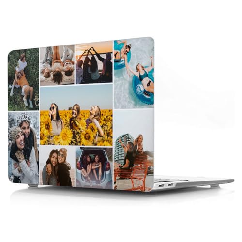 Personalized Customize Photo Case for MacBook air 11 inch A1465 A1370, Design Your Own Collage Pictures Text Logo Cover for Apple Laptop Mac Air 11", Custom Plastic Transparent Hard Protective Shell - color: style 12, size: Air 11 in A1370/A1465