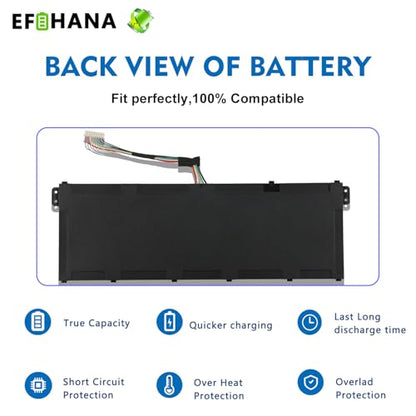 AP20CBL Laptop Battery Replacement for Acer Aspire 5 A515-46 A515-45 A515-45G Aspire 7 A715-43G Swift 3 SF314-43 SF314-511 Vero AV15-51 TravelMate Spin B3 B311RNA-32 TMB311RNA-32 11.55V 53Wh