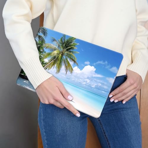 15.6 Inch Laptop Skin Sticker, Reusable Vinyl Cover Protector with 2 Wrist Pad Skins, Removable Waterproof Scratch-Resistant for 12-15.6 Inch Laptop Notebook,White Sandy Beach - color: White Sandy Beach