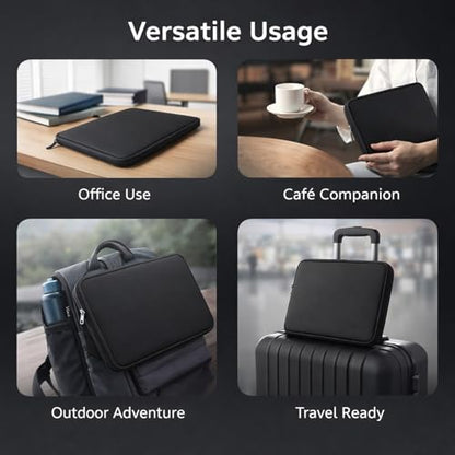 Tablet Bag Waterproof Neoprene Foam, Portable Carrying Case with Zip for Laptop and Tablet - Impact Protection, Lightweight Design, Travel and Business Use (13 Inch) - size: 13 Inch