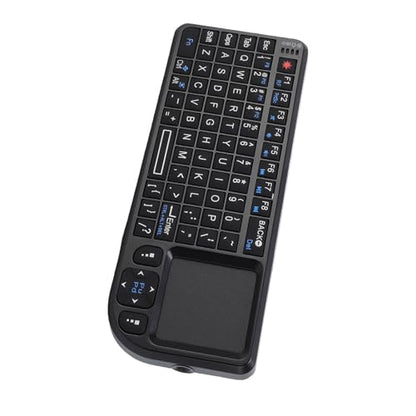 Portable Touchpad Keyboard, Small Thin Touch Keyboard, 2.4GHz Wireless USB Rechargeable Backlit with Integrated Trackpad for PC PS