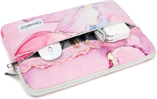 Pink Marble Laptop Sleeve Case Bag with Pocket for MacBook Air 13 inch,iPad Pro 13 inch and 12.5 inch-13.3 inch Laptops - color: Pink Marble, size: 12.5 inch-13.5 inch