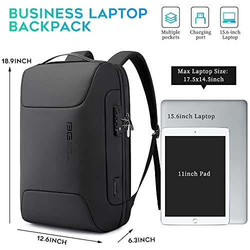 BANGE Tech Laptop Backpack for Men and Women - color: Black