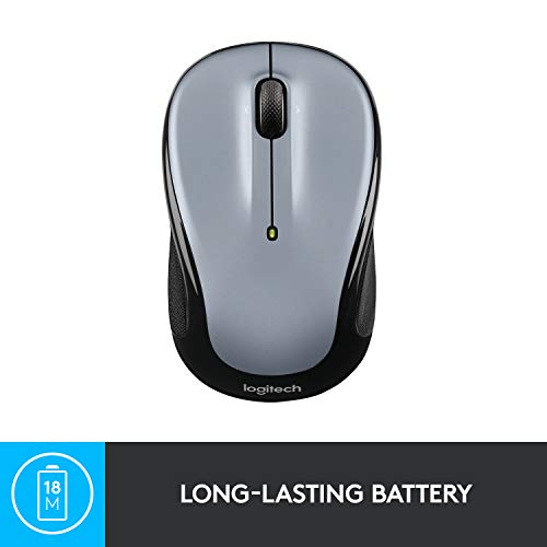 Logitech Wireless Mouse M325 with Designed-For-Web Scrolling - Light Silver - color: Light Silver