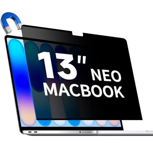 Magnetic Privacy Screen for 2026 MacBook Neo 13-Inch, Removable Matte Laptop Privacy Screen Shield Anti Glare Blue Light Filter - Anti-Spy for Mac Neo A18 Pro Chip - size: MacBook Neo 13 Inch(2026, A18 Pro)