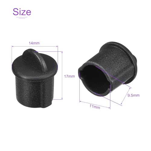 DMiotech 20 Pack BNC-A Port Cap Electrical Silicone Dustproof Caps Protective Cover for BNC-A, Black