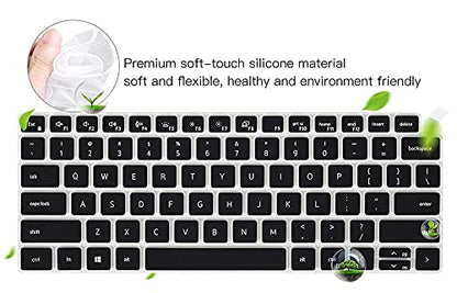 Keyboard Cover for Dell Latitude 3440 5440 5430 5431 5420 14", Dell Latitude 14" 7440 7430 7420 7410, Dell Latitude 14" 9420 9430, Dell Latitude 9520 9510 7520 15.6" Keyboard Skin Protector, Black - color: Black