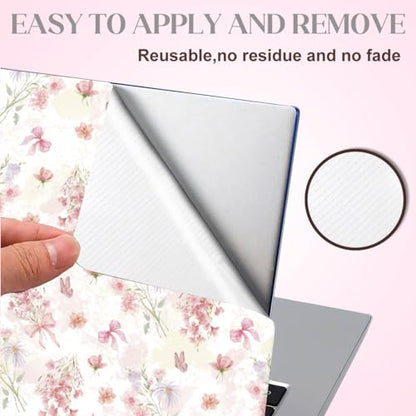 SUPERDANT Laptop Skin Sticker Bouquet Flower Laptop Decals Personalized Universal Notebook Computer Wrap Vinyl Skin Stickers Cover Art Decal Removable 12-15.6 Inch Waterproof Scratch-Resistant Gifts - style: Small Bouquet