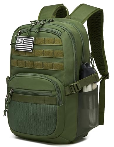 Wotony Military Tactical Backpack for Men Army 3 Days Assault Pack Bag with Molle System for Outdoor Adventures (Military green-N, 30L) - color: Military Green-n, size: 30L