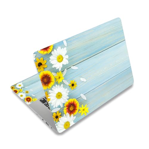 Laptop Stickers Decal,12 13 14 15 15.6 inch Netbook Laptop Skin Sticker Reusable Protector Cover Case for Toshiba Hp Samsung Dell Apple Acer Leonovo Sony Asus Laptop Notebook (Chrysanthemum) - color: Chrysanthemum